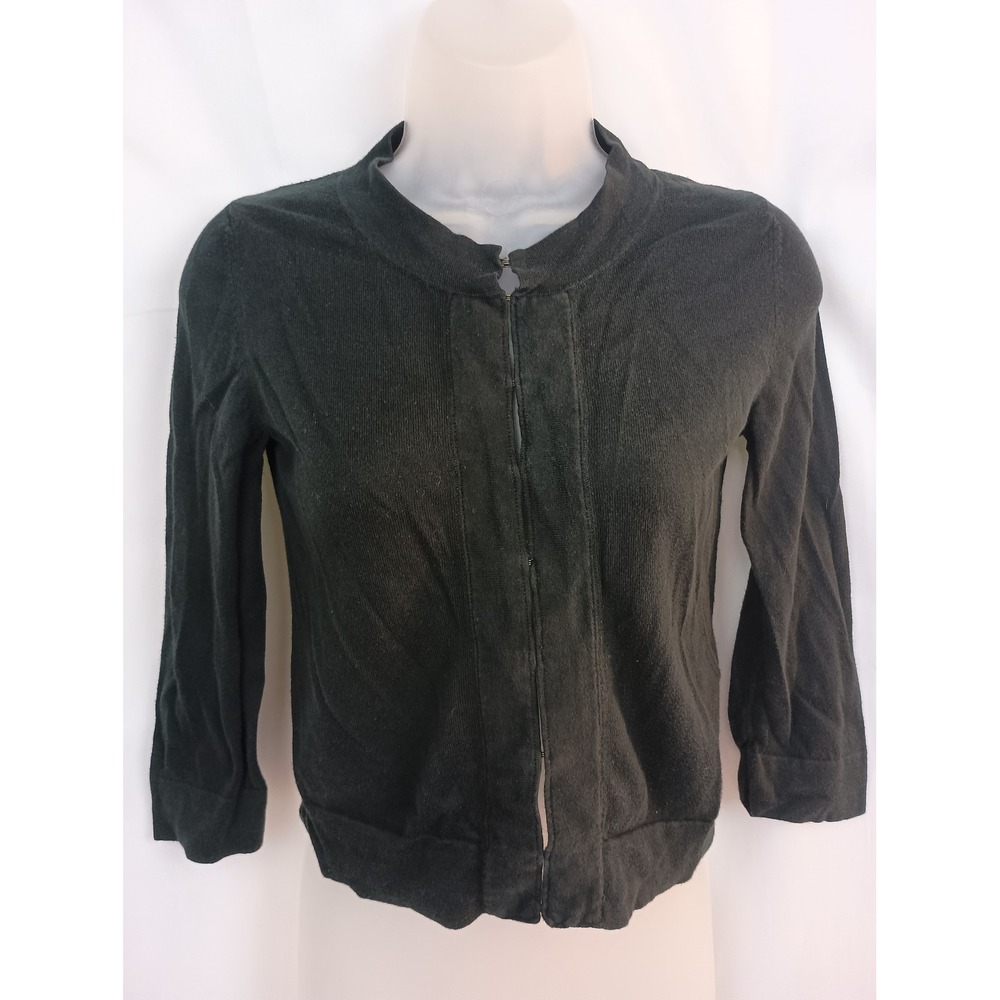 banana‎ republic black S cotton preppy office work business career goth